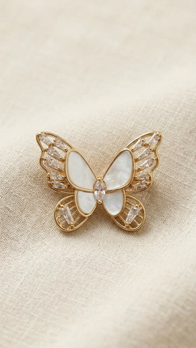 BROCHE MARIPOSA NÁCAR