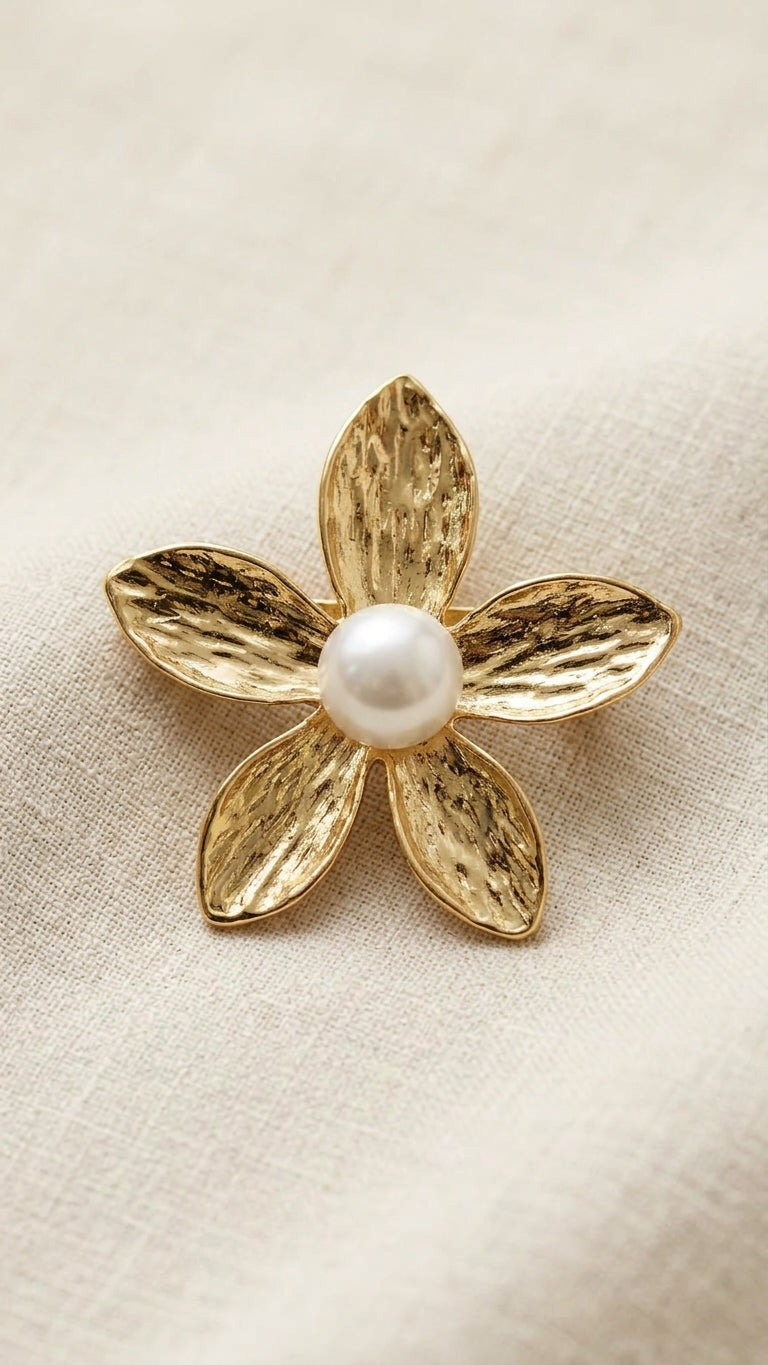 BROCHE FLOR PERLA